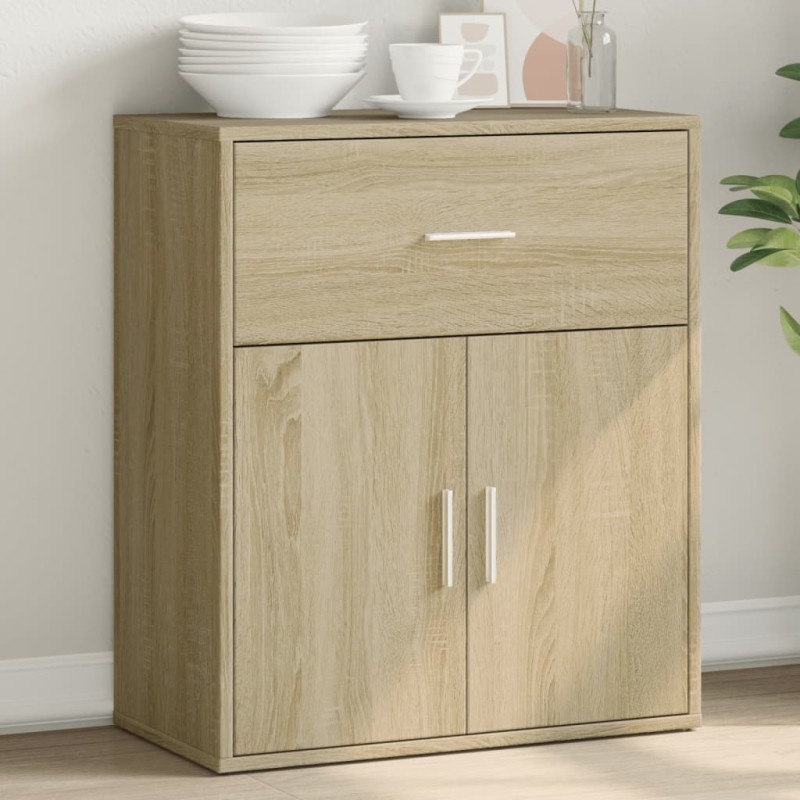 vidaXL Aparador de madera de ingeniería roble Sonoma 60x31x70 cm vidaXL Aparador de madera de ingeniería roble Sonoma 60x31x70 cm