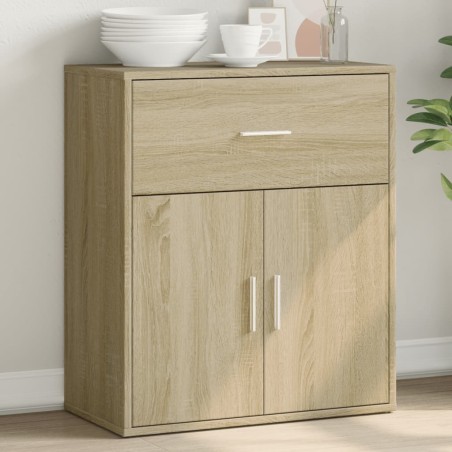vidaXL Aparador de madera de ingeniería roble Sonoma 60x31x70 cm