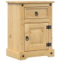 vidaXL Mesita de noche Corona madera maciza de pino 45x35x64 cm vidaXL Mesita de noche Corona madera maciza de pino 45x35x64 cm