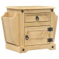 vidaXL Mesita de noche Corona madera maciza de pino 45x35x47,5 cm