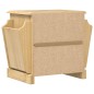 vidaXL Mesita de noche Corona madera maciza de pino 45x35x47,5 cm