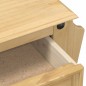 vidaXL Mesita de noche Corona madera maciza de pino 45x35x47,5 cm
