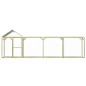 vidaXL Jaula gallinero madera impregnada pino y acero 6x1,5x2 m vidaXL Jaula gallinero madera impregnada pino y acero 6x1,5x2 m