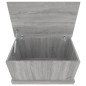 vidaXL Baúl almacenaje madera contrachapada gris sonoma 70x40x38 cm vidaXL Baúl almacenaje madera contrachapada gris sonoma 70x40x38 cm