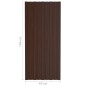 vidaXL Panel de tejado acero galvanizado marrón 12 unidades 100x45 cm vidaXL Panel de tejado acero galvanizado marrón 12 unidades 100x45 cm