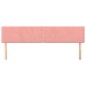 vidaXL Cabeceros 2 unidades de terciopelo rosa 80x5x78/88 cm