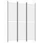 vidaXL Biombo divisor de 3 paneles de tela blanco 150x200 cm vidaXL Biombo divisor de 3 paneles de tela blanco 150x200 cm