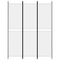 vidaXL Biombo divisor de 3 paneles de tela blanco 150x200 cm vidaXL Biombo divisor de 3 paneles de tela blanco 150x200 cm