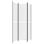 vidaXL Biombo divisor de 3 paneles de tela blanco 150x200 cm vidaXL Biombo divisor de 3 paneles de tela blanco 150x200 cm