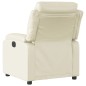 vidaXL Sillón reclinable de cuero sintético crema vidaXL Sillón reclinable de cuero sintético crema