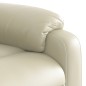 vidaXL Sillón reclinable de cuero sintético crema vidaXL Sillón reclinable de cuero sintético crema