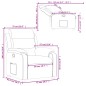 vidaXL Sillón reclinable de cuero sintético crema vidaXL Sillón reclinable de cuero sintético crema