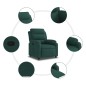vidaXL Sillón reclinable de terciopelo verde oscuro vidaXL Sillón reclinable de terciopelo verde oscuro