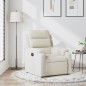 vidaXL Sillón reclinable terciopelo blanco crema vidaXL Sillón reclinable terciopelo blanco crema