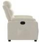 vidaXL Sillón reclinable terciopelo blanco crema vidaXL Sillón reclinable terciopelo blanco crema