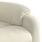 vidaXL Sillón reclinable terciopelo blanco crema vidaXL Sillón reclinable terciopelo blanco crema
