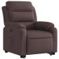 vidaXL Sillón eléctrico reclinable elevable de tela marrón oscuro vidaXL Sillón eléctrico reclinable elevable de tela marrón oscuro