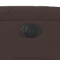 vidaXL Sillón eléctrico reclinable elevable de tela marrón oscuro vidaXL Sillón eléctrico reclinable elevable de tela marrón oscuro