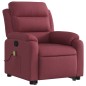vidaXL Sillón reclinable de masaje elevable tela rojo tinto vidaXL Sillón reclinable de masaje elevable tela rojo tinto