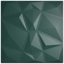 vidaXL Paneles de pared 24 uds XPS diamante verde 50x50 cm 6 m²