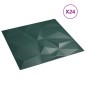 vidaXL Paneles de pared 24 uds XPS diamante verde 50x50 cm 6 m² vidaXL Paneles de pared 24 uds XPS diamante verde 50x50 cm 6 m²