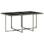 vidaXL Set de comedor de jardín 11 pzas y cojines ratán sintético gris vidaXL Set de comedor de jardín 11 pzas y cojines ratán sintético gris