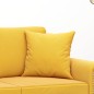 vidaXL Cojines decorativos 2 uds terciopelo amarillo 40x40 cm
