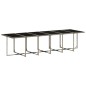 vidaXL Set comedor de jardín con cojines 13 pzas ratán sintético gris vidaXL Set comedor de jardín con cojines 13 pzas ratán sintético gris
