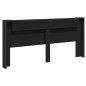 vidaXL Cabecero de cama con LED negro 220x16,5x103,5 cm vidaXL Cabecero de cama con LED negro 220x16,5x103,5 cm