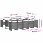 vidaXL Set de comedor de jardín 11 pzas y cojines ratán sintético gris vidaXL Set de comedor de jardín 11 pzas y cojines ratán sintético gris