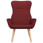 vidaXL Sillón de relax de tela color rojo tinto vidaXL Sillón de relax de tela color rojo tinto