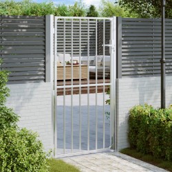 vidaXL Puerta de jardín de acero inoxidable 100x200 cm