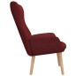 vidaXL Sillón de relax de tela color rojo tinto vidaXL Sillón de relax de tela color rojo tinto