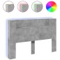 vidaXL Cabecero de cama con luz LED gris hormigón 160x16,5x103,5 cm vidaXL Cabecero de cama con luz LED gris hormigón 160x16,5x103,5 cm
