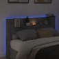 vidaXL Cabecero de cama con luz LED gris hormigón 160x16,5x103,5 cm vidaXL Cabecero de cama con luz LED gris hormigón 160x16,5x103,5 cm