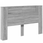 vidaXL Cabecero de cama con luz LED gris Sonoma 160x16,5x103,5 cm