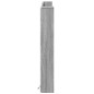 vidaXL Cabecero de cama con luz LED gris Sonoma 160x16,5x103,5 cm