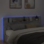 vidaXL Cabecero de cama con luz LED gris hormigón 220x16,5x103,5 cm vidaXL Cabecero de cama con luz LED gris hormigón 220x16,5x103,5 cm