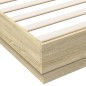 vidaXL Estructura de cama madera de ingeniería roble Sonoma 180x200 cm vidaXL Estructura de cama madera de ingeniería roble Sonoma 180x200 cm