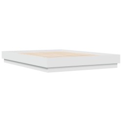 vidaXL Estructura de cama madera de ingeniería blanca 150x200 cm