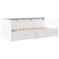 vidaXL Tumbona con cajones madera de ingeniería blanco 90x190 cm vidaXL Tumbona con cajones madera de ingeniería blanco 90x190 cm