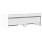 vidaXL Tumbona con cajones madera de ingeniería blanco 90x190 cm vidaXL Tumbona con cajones madera de ingeniería blanco 90x190 cm