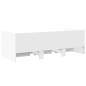 vidaXL Tumbona con cajones madera de ingeniería blanco 75x190 cm vidaXL Tumbona con cajones madera de ingeniería blanco 75x190 cm