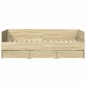 vidaXL Tumbona con cajones madera ingeniería roble Sonoma 100x200 cm vidaXL Tumbona con cajones madera ingeniería roble Sonoma 100x200 cm