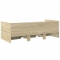 vidaXL Tumbona con cajones madera ingeniería roble Sonoma 100x200 cm vidaXL Tumbona con cajones madera ingeniería roble Sonoma 100x200 cm