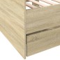 vidaXL Tumbona con cajones madera ingeniería roble Sonoma 100x200 cm vidaXL Tumbona con cajones madera ingeniería roble Sonoma 100x200 cm