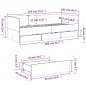 vidaXL Tumbona con cajones madera ingeniería roble Sonoma 100x200 cm vidaXL Tumbona con cajones madera ingeniería roble Sonoma 100x200 cm