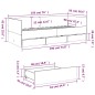 vidaXL Tumbona con cajones madera de ingeniería negro 90x190 cm vidaXL Tumbona con cajones madera de ingeniería negro 90x190 cm