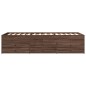 vidaXL Tumbona con cajones madera ingeniería roble marrón 90x190 cm