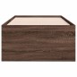 vidaXL Tumbona con cajones madera ingeniería roble marrón 90x190 cm